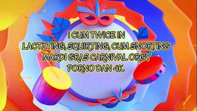 Amy, Ava & Britney, Stuffed And Screaming In Dan’s Mardi Gras Party!