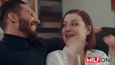 Horny wife seduces friend and enjoy getting her moist cunt licked and fucked on teh sofa – Sovereign Syre, Quinton James