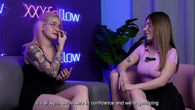 XXXfollow #1 Emma Fiore & Dani Ortiz- JOI, sloppy blowjob, hot kisses and big tits- Podcast